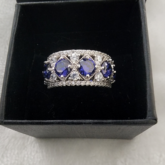 Tanzanite Eternity Band - Picture 2 of 7